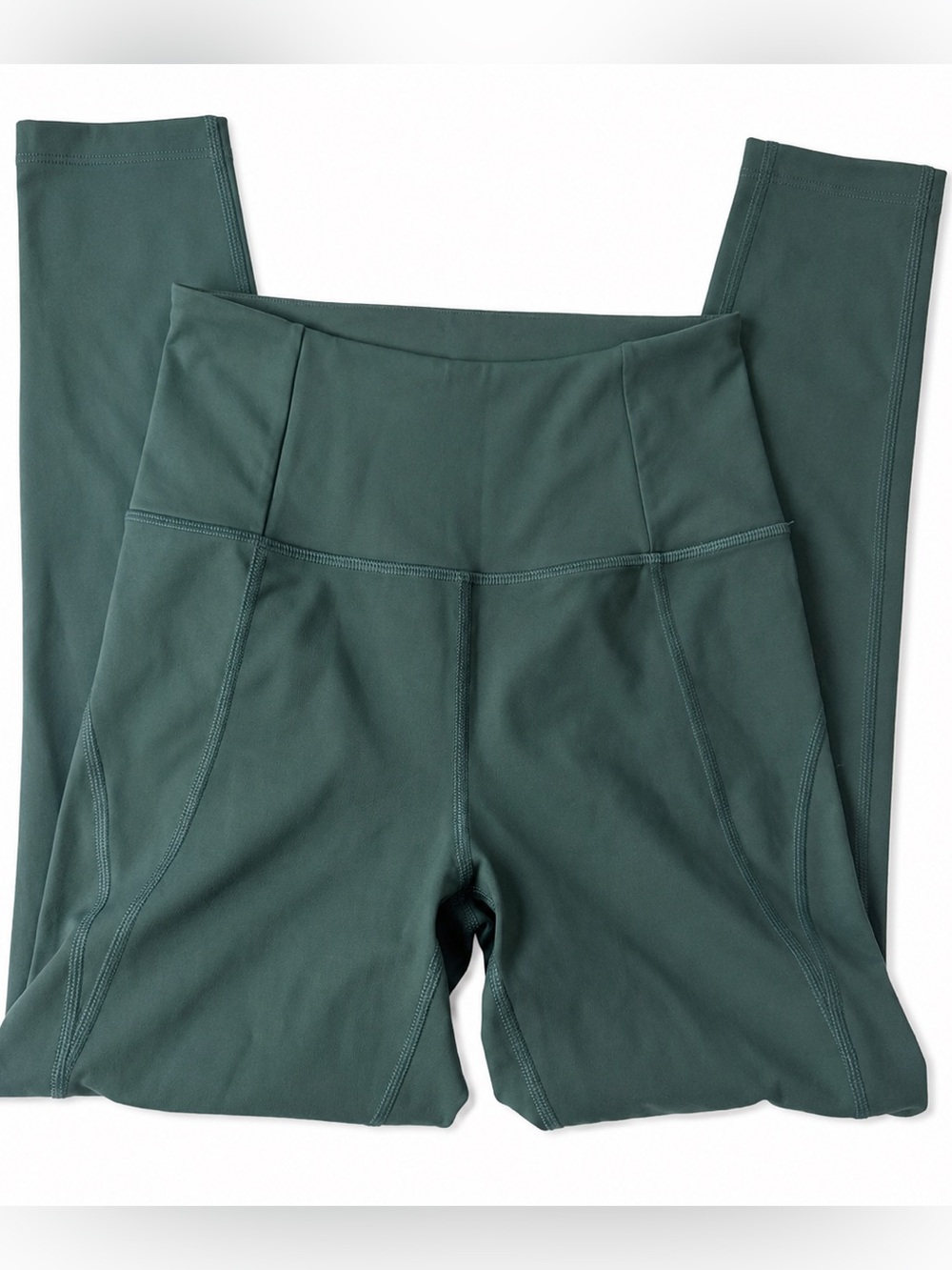 Girlfriend Collective dark green workout yoga high waist leggings